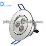 HOT Selling silver housing CE dimmable led downlight 3w