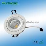 7W,9W high power dimmable COB Rotatable Recessed Led downlight