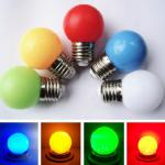 E27 B22 base colorful led bulb rgb color 0.5w