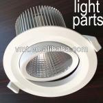 China supplier aluminum extruded led housing 20w cob LED downlight housing(housing fixture only, no led)