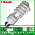 snow white half spiral energy saving bulb with CE, ROHS, IEC60968,ISO9001:2008, SONCAP