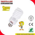 China E27B22 base half spiral energy saving lamp tube