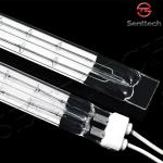 Quartz glass short wave infrared lamp for drying with white reflector