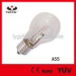 A55 Halogen Bulb,28W,230V,E27,2000HRS,CLEAR,55*100mm