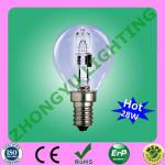 G45 220-240V 28W Globle halogen lamp E14