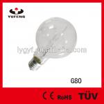 Halogen G80-H,80W,230V,E27,2000HRS,CLEAR,80*120mm