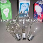 China factory clear light bulb b22&amp;e27 60w