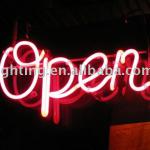 Colorful neon advertising lamp