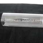 Transparent quartz glass tube with one end closed
