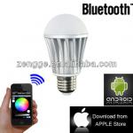 New Product 2014 Bluetooth LED Bulb,Bluetooth RGB LED Bulb 5W,RGBW LED Bluetooth Bulb