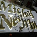 High quality stainless steel backlit led sign