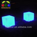 40cm led cube for wedding decoration, battery powered led cube chair