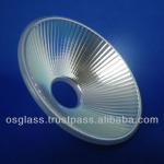 Dichroic mirror of high heat resistant glass used for hg light bulb