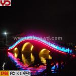 colorful ip68 waterproof long lifespan rgb led outdoor bridge lighting.