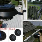 Water-resistant Gutter Solar Light with 3 Brightness LED(SO8003BLACK)