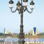 classical european street light aluminum lamp post