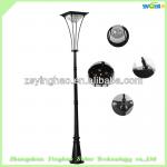 2013 Newest coming 2.5m high black color lamppost solar power with 44pcs led