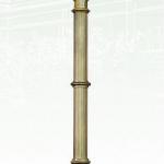 Dark bronze classical aluminum Garden Light DH-340096