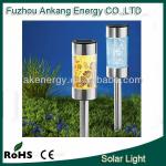 Decorative Stainless Steel Solar Lawn Lamp