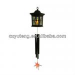 Elegant and unique design RGB color wind chime solar decoration hanging garden lighting