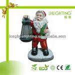 Father Christmas shape color changing solar garden light-LH-SY3265