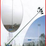 inclinable high mast lighting post with hot galvanization