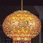 350*380mm yellow crystal led lantern
