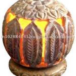 Soapstone Tealight Candle Lamps ~ Antique T-Light Candle Lantern ~ Hurricane Oil Lamps ~Decorative Tea Lights Lamp-TLC-6002