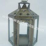 Metal Decoration Glass Lantern for Floor, Entrance, Hanging on Roof