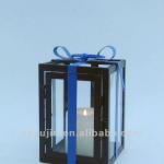 Lantern With Coloured Ribbon For Candles
