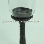 Hurricane Candle Lamp With Clear Glass
