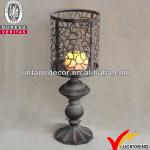 Metal pagoda lantern,metal free standing candle lanterns,colorful metal lantern-LW16M509