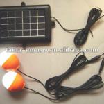 Rechargeable portable solar power system for home lighting