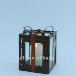 Lantern With Coloured Ribbon For Candles