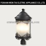 New design frosted glass pillar garden lamp