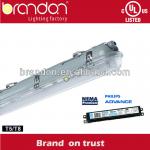 IP65 Waterproof Fluorescent Lamp With UL Approved T5HO 2*54w