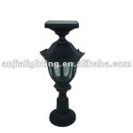 Solar garden post led lamp aluminum model hith brithtness light