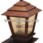 PILLAR LIGHT - JATI WOOD