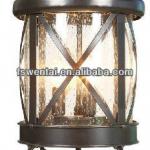 Outdoor pillar garden lighting with stainless steel cage main gate lights(DH-4263)-DH-4263