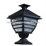 LED solar pillar light