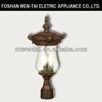 antique pillar light with CE for outdoor lamp