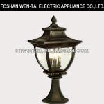 foshan flood light clear glass street pillar light