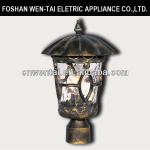 Chinese 1-Light Outdoor Pole Post Lantern