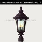 E27 bulb gate aluminum lighting post