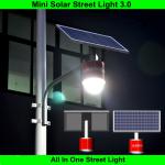 Bright white integrated 15w solar street light