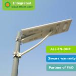 all in one solar street light / integrated solar street light with motion sensor