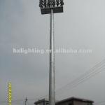 galvanized steel pole high mast lamp lighting with lifting system