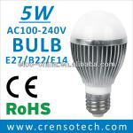 2014 Good quality hot sale 5w led bulb 220v led lamp e27/b22 led bulb light new