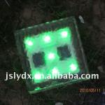 [CE,ROHS] soalr glass ice brick led outdoor light , solar garden light , solar panel light