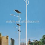 solar LED lamp power street lights with pole